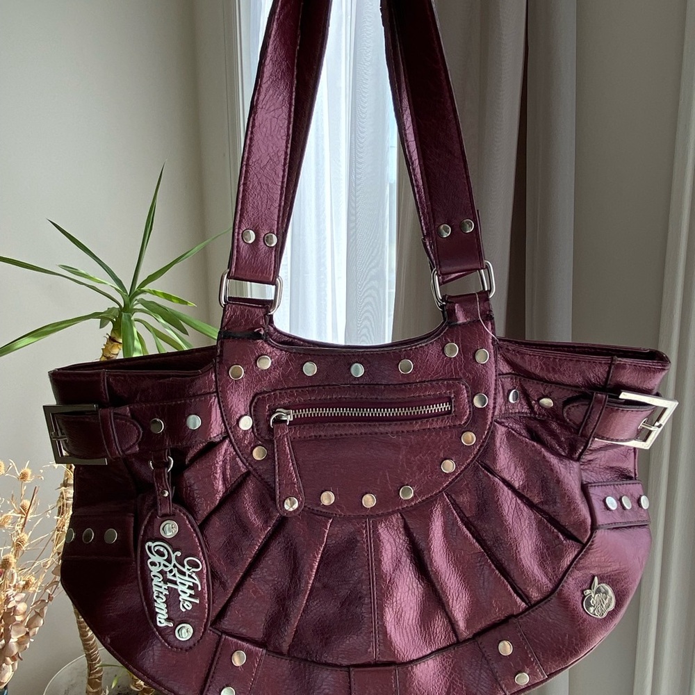 SOLD!! Purple Leather Women's Bag